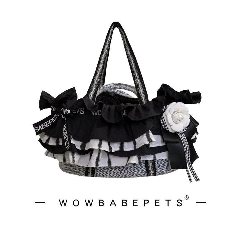 WOWBABEPETS® Floral Basket Pet Carrier - KIKOPALS