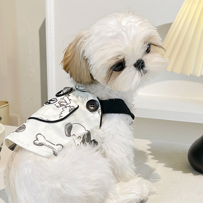 MooliBang® B&W Sleeveless Vest for Dogs