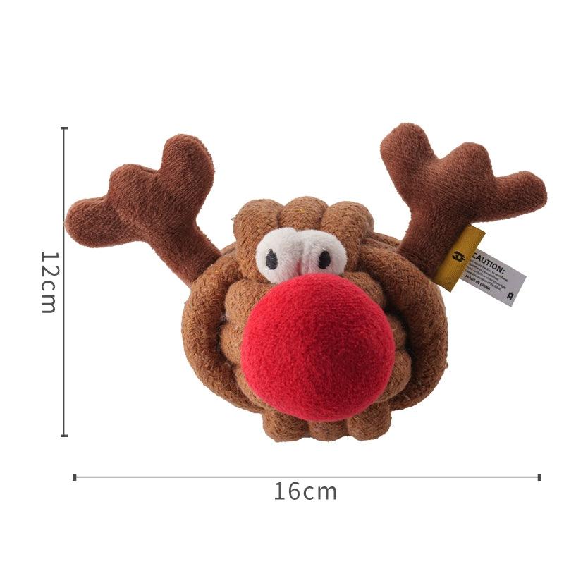 PETSVILLE® Reindeer Ball & Starry Christmas Tree Dog Toy - KIKOPALS