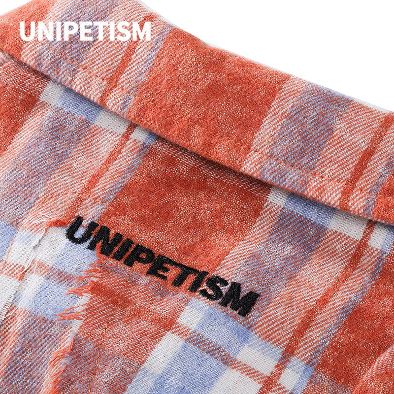 UNIPETISM® Plaid Fleece Shirt for Dogs & Cats