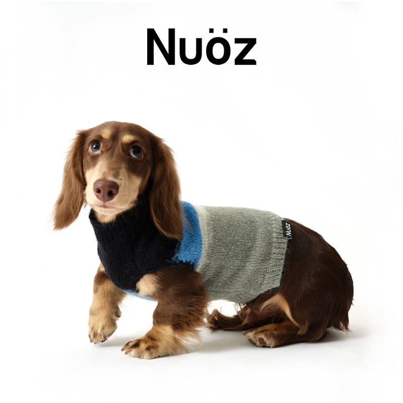Nuoz® Gradient Color Sleeveless Knit Vest for Dogs – Mohair Wool Blend