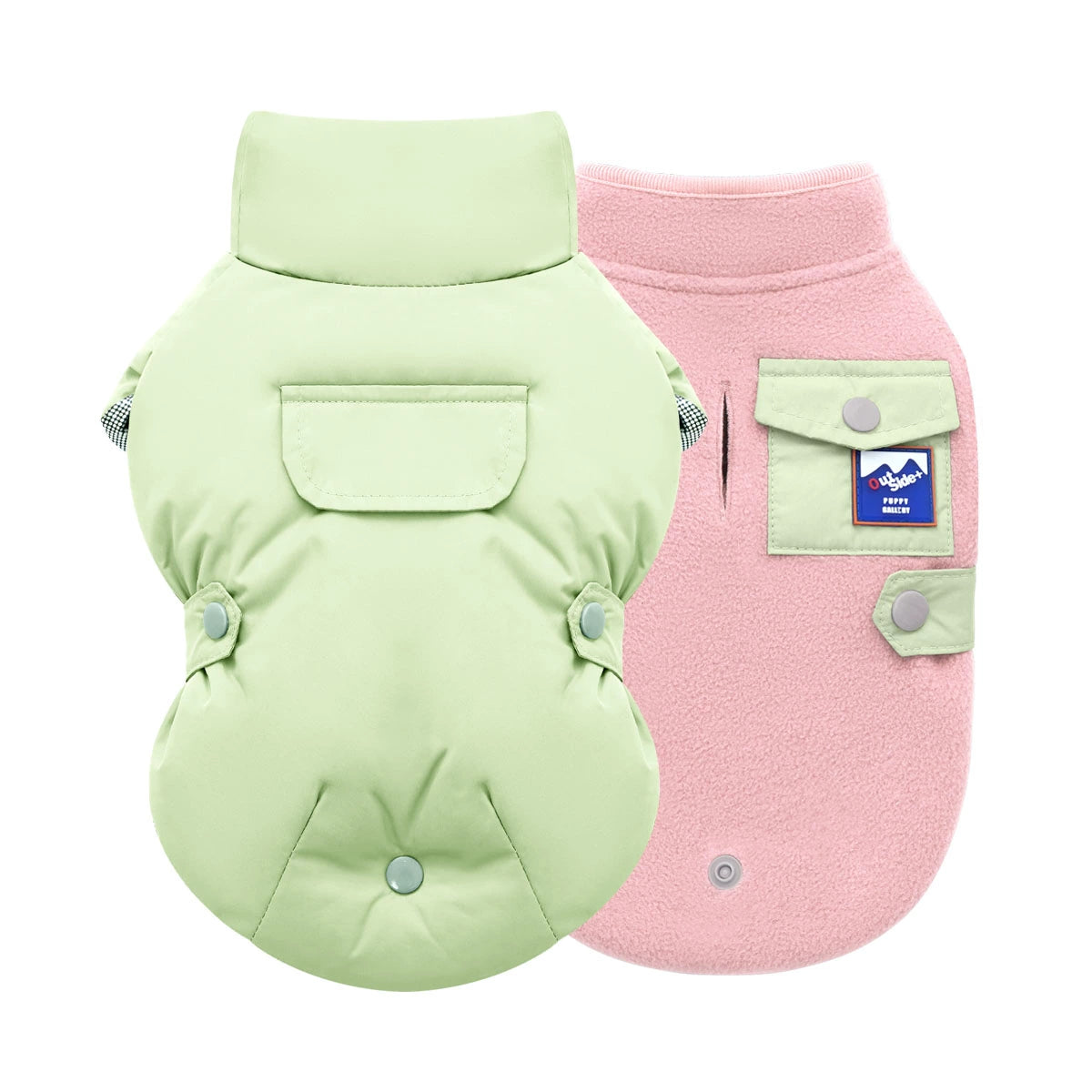 PuppyGallery® Fleece Neck Warmer Set for Dogs