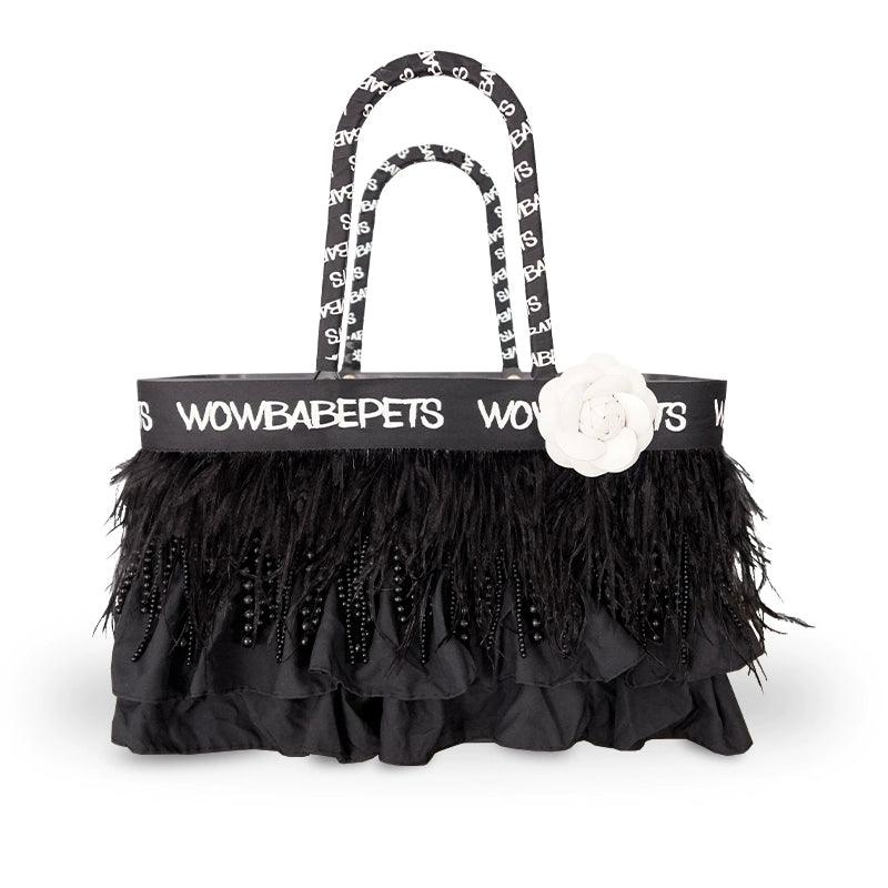 WOWBABEPETS® Fringed Pet Carrier with Camellia - KIKOPALS