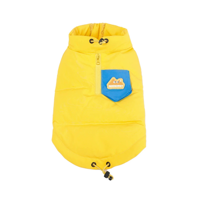 MookiPet® Outdoor Color-Block Down Vest & Hat for Dogs