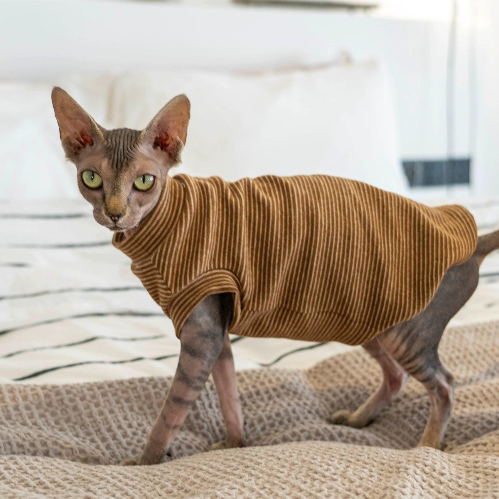 GINGERAIN® Striped Cotton Cat Vest - KIKOPALS