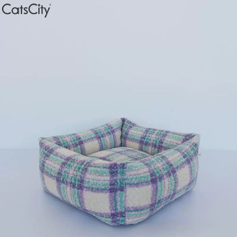 CatsCity® Colorful Lambswool Cat Bed