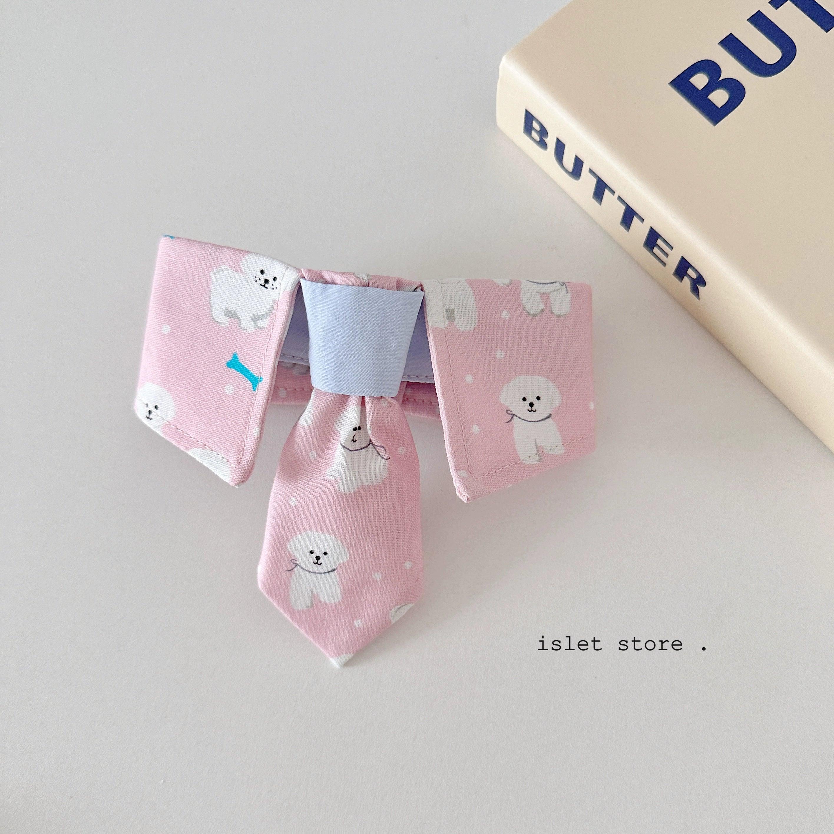 islet store® Pink Cute Beat Pet Bib - KIKOPALS