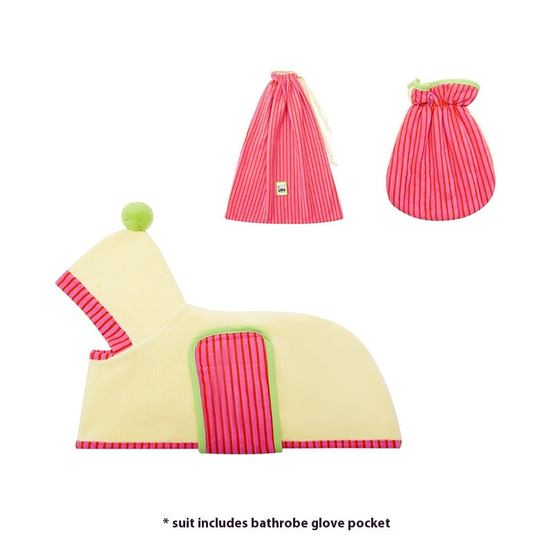 LIKAPAWS® Reversible Pet Bathrobe For Dogs