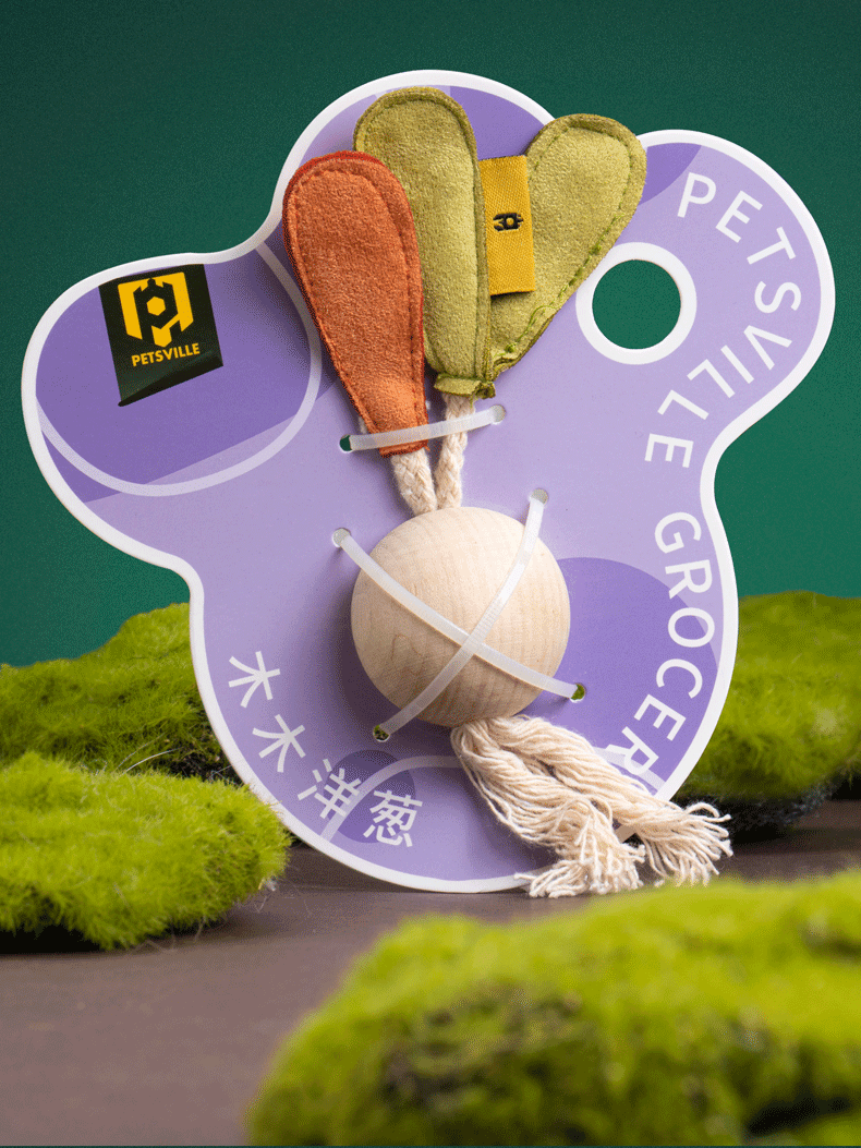 PETSVILLE® Catnip Wooden Bead Interactive Toy - KIKOPALS