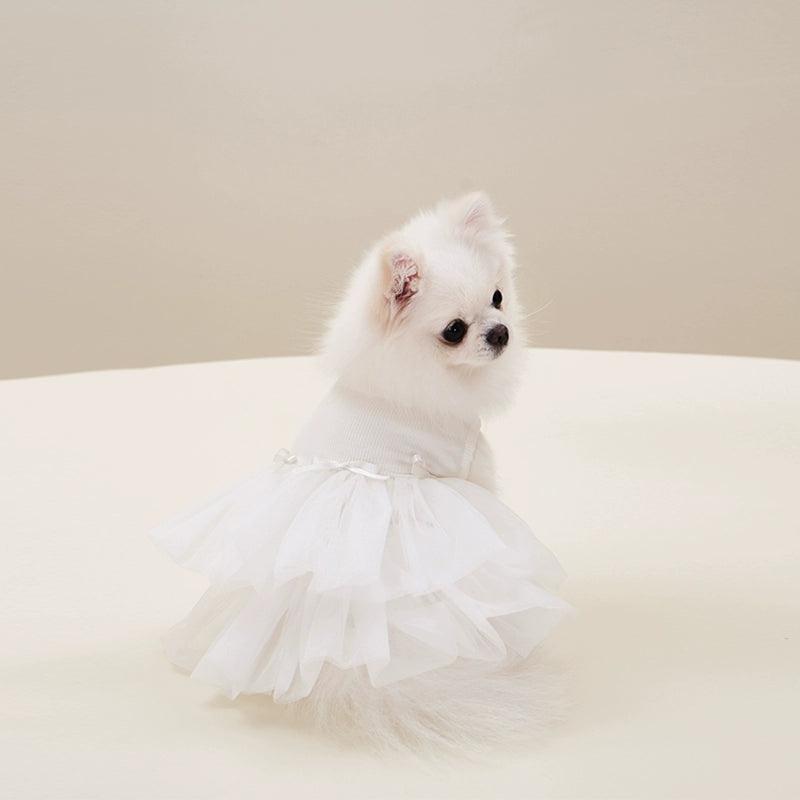 Dottylab® Bowknot Floral Pet Wedding Dress - KIKOPALS