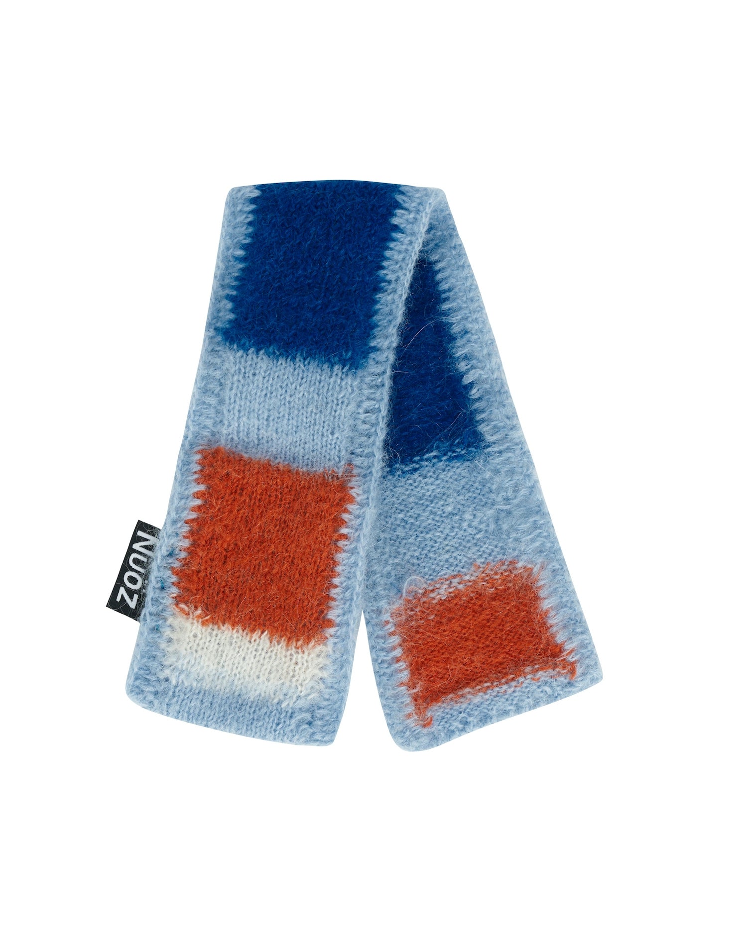 Nuoz® Handmade Customized Pet Scarf - Color Block Mohair Wool for Dogs