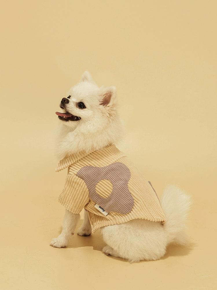 Dottylab® Colorblock Corduroy Pet Shirt - KIKOPALS