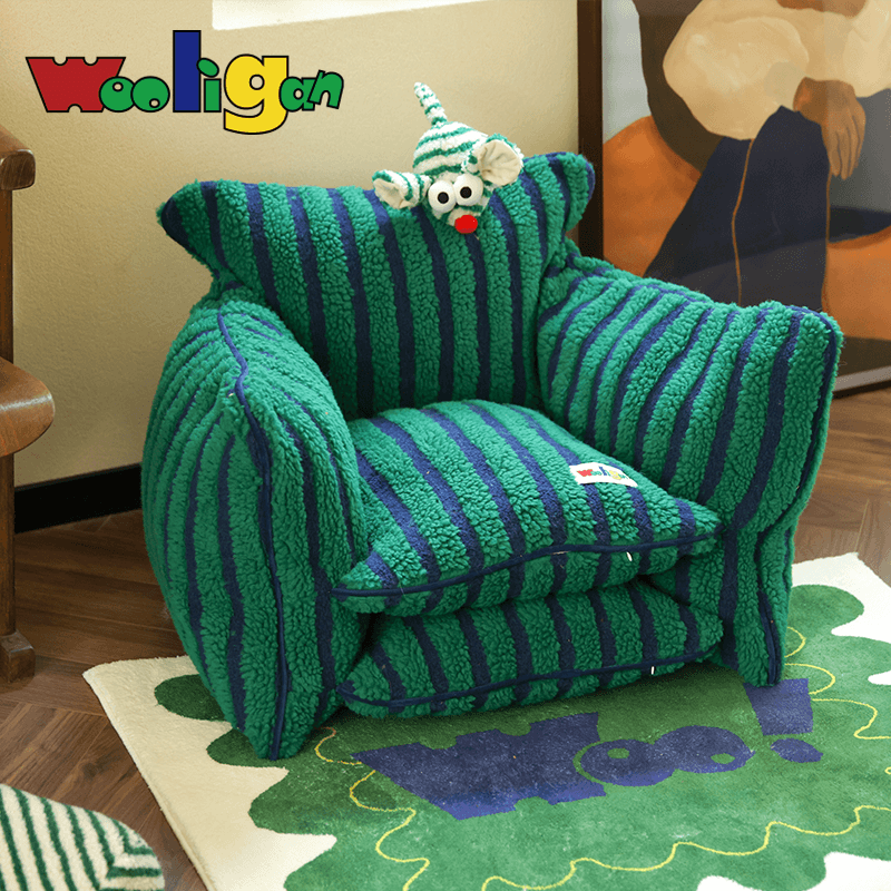 Wooligan® Striped Antibacterial Pet Sofa Bed - KIKOPALS