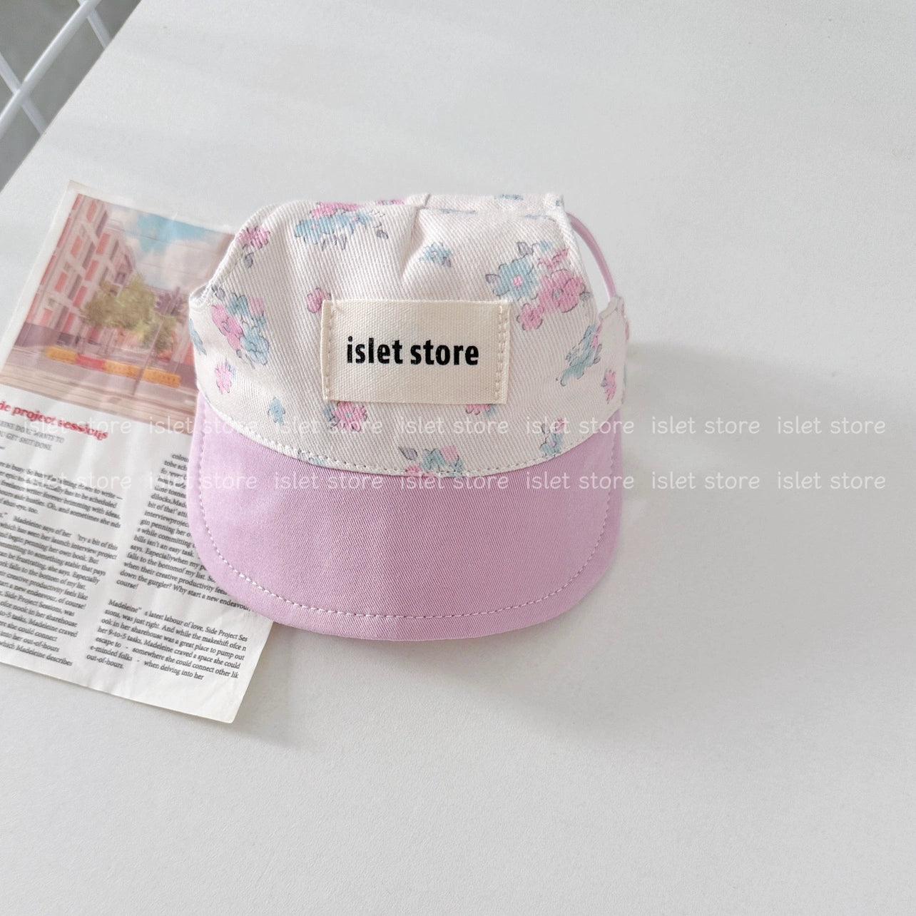 islet store® Pink Floral Pet Bandana / Hat - KIKOPALS