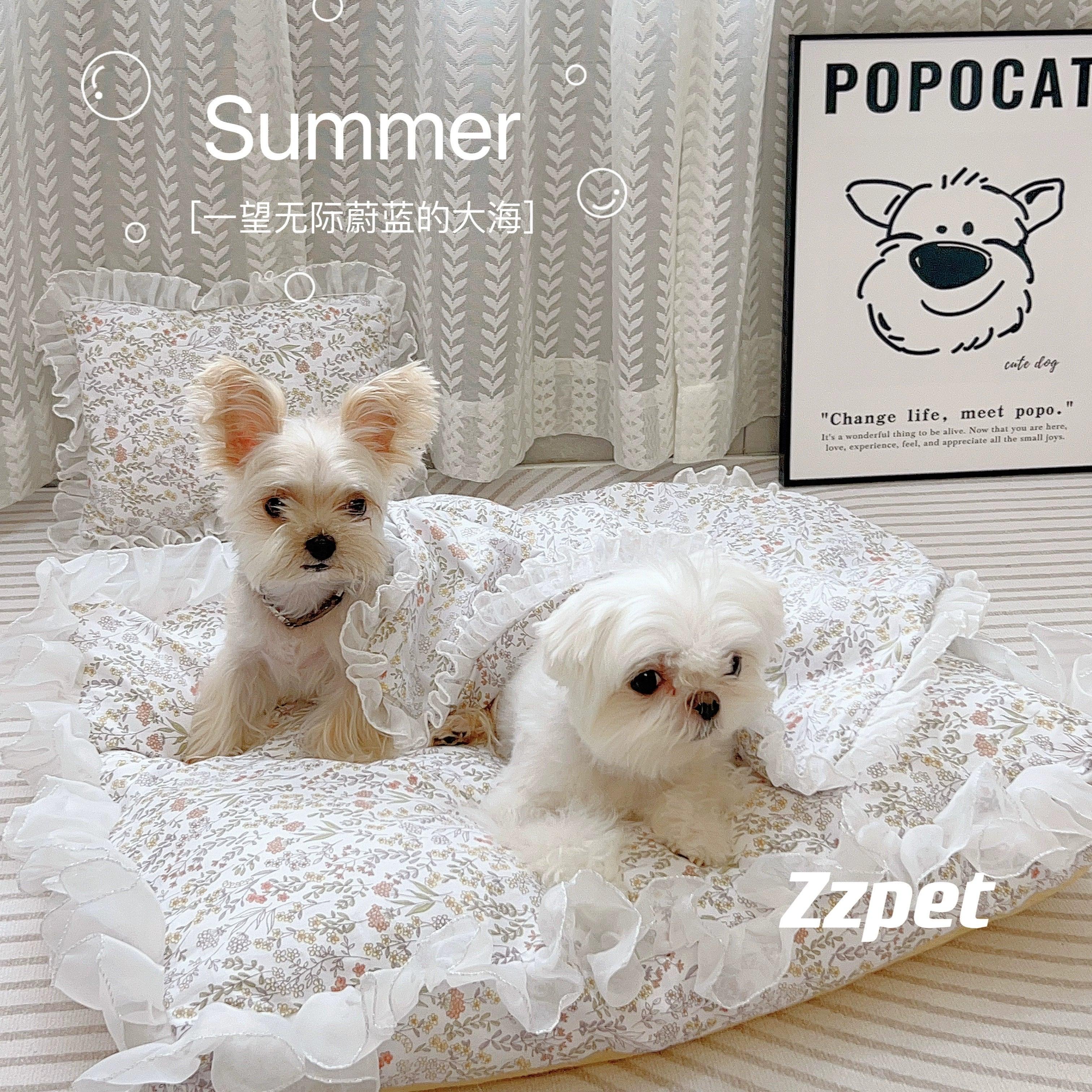 Zzpet® Pet Floral Bed Set - KIKOPALS