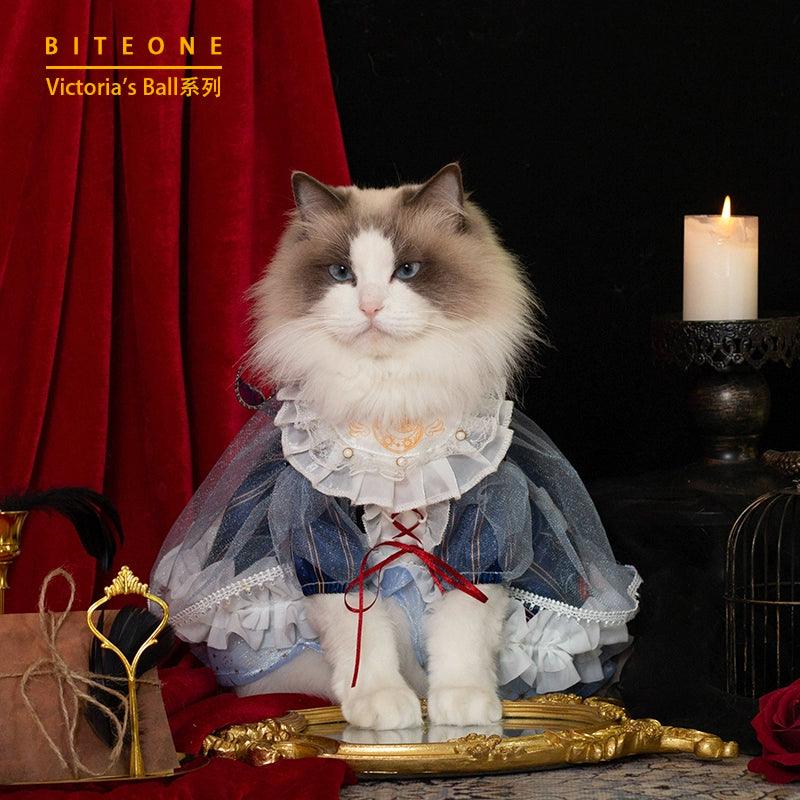 BITEONE® Starry Blue Bow Pet Lolita Dress - KIKOPALS