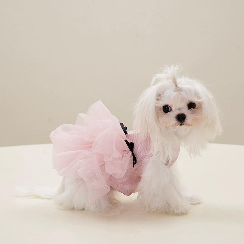 Dottylab® Bowknot Floral Pet Wedding Dress - KIKOPALS