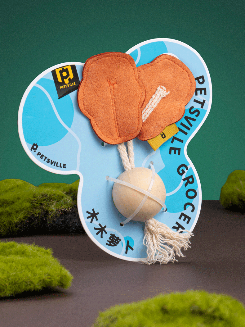 PETSVILLE® Catnip Wooden Bead Interactive Toy - KIKOPALS