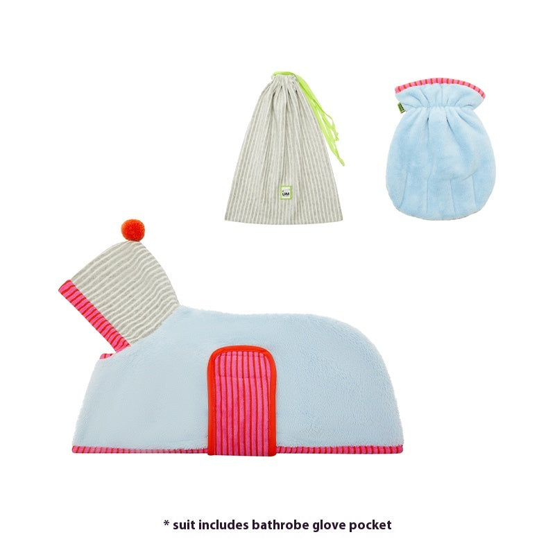 LIKAPAWS® Reversible Pet Bathrobe For Dogs