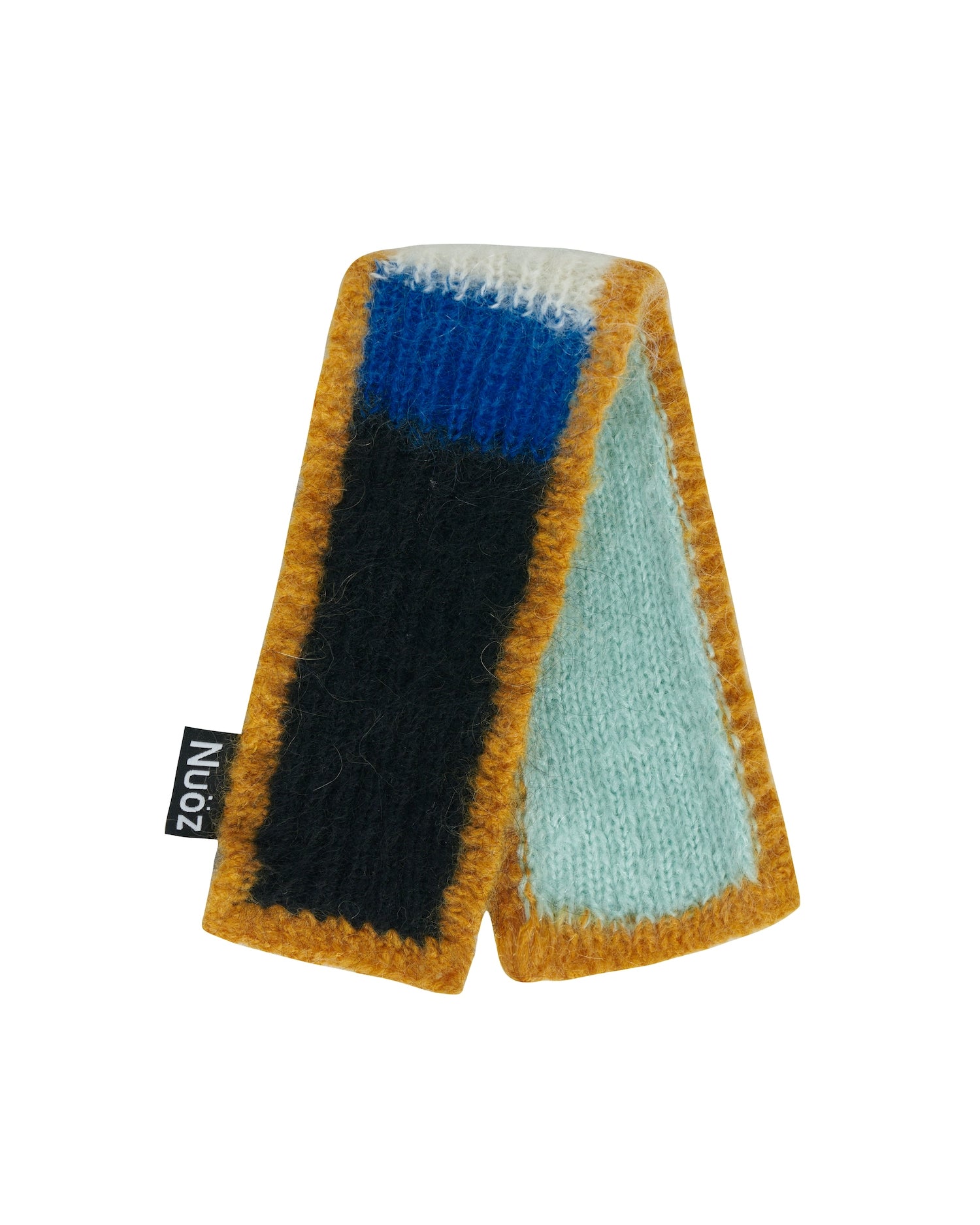 Nuoz® Handmade Customized Pet Scarf - Color Block Mohair Wool for Dogs