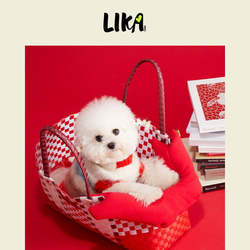 LIKAPAWS® Red Backpack For Dogs & Cats