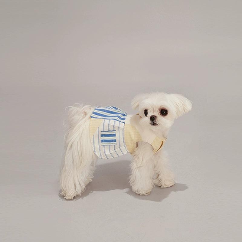 Dottylab® Striped Patchwork Flared Dress - KIKOPALS