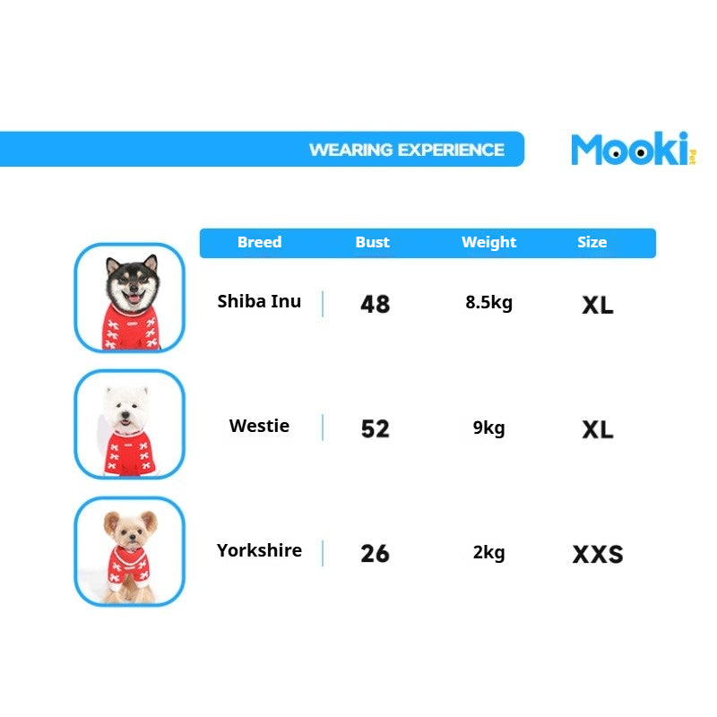 MookiPet® Pet Red Sweater for Dogs