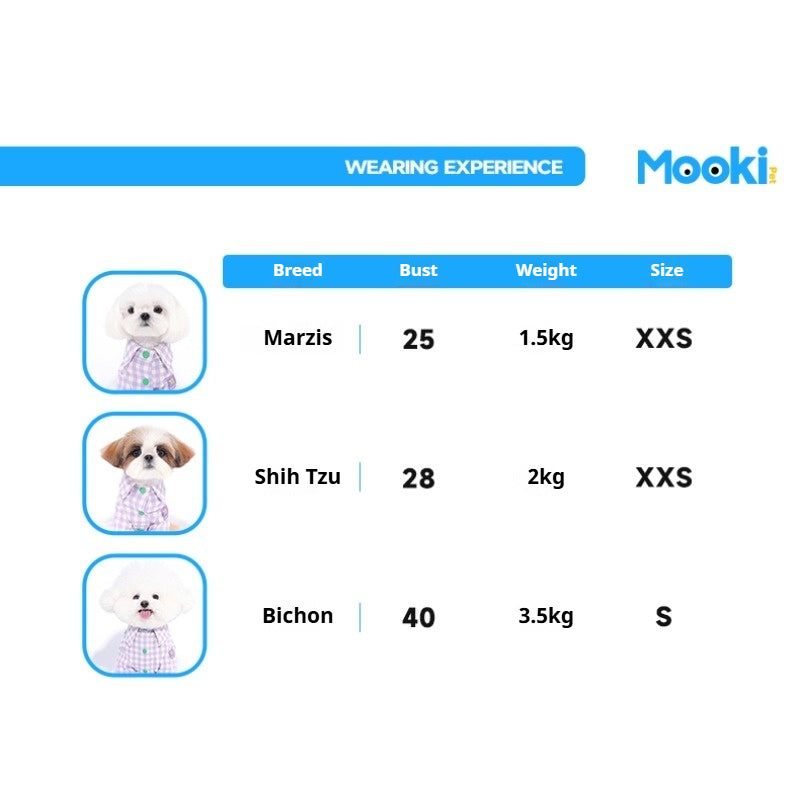 MookiPet ® Purple Plaid Dog Shirt