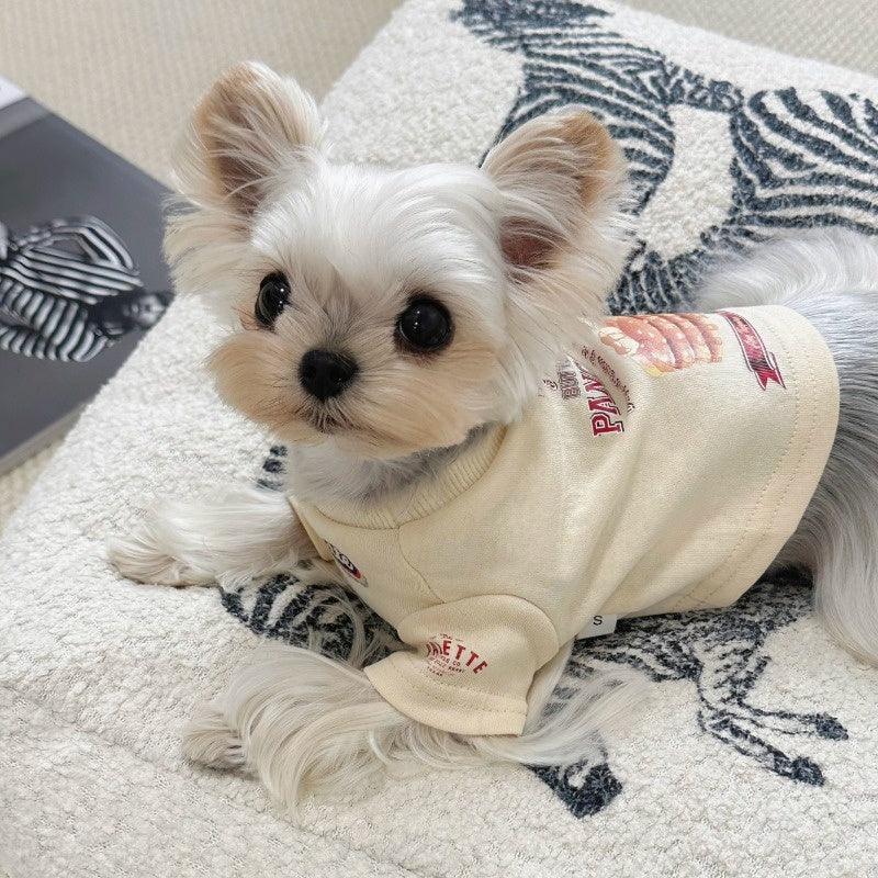 PalettePet® Khaki Muffin Print Pet T-Shirt - KIKOPALS