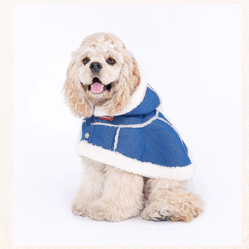 MookiPet® Blue Plush Cloak for Dogs & Cats