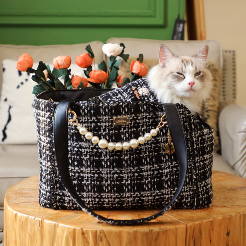 ARKIKA® Chanel-Style Pet Carrier Bag