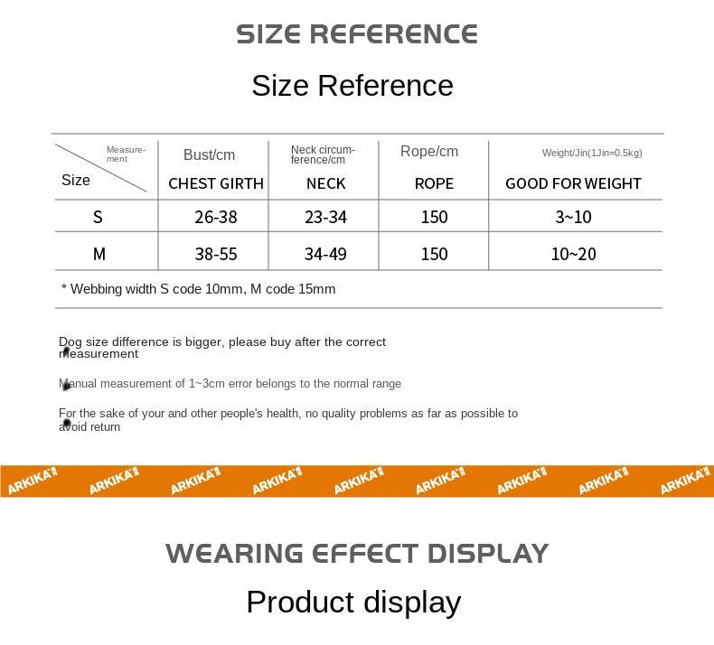 ARKIKA® Fruit-Colored Dog Harness Leash Kit - KIKOPALS
