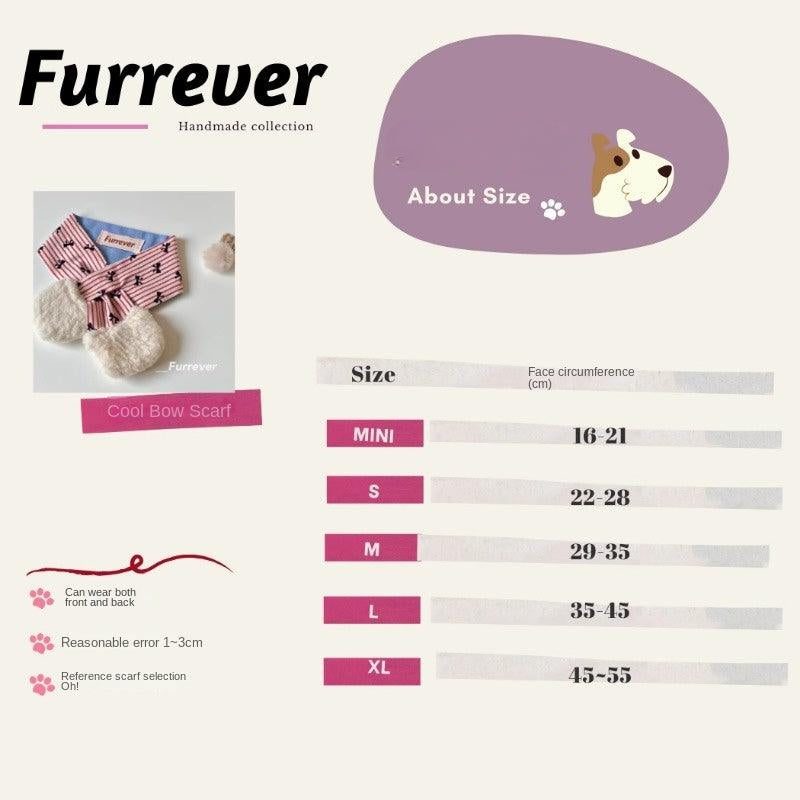 Furrever® Striped Scarf/Hat for Pets