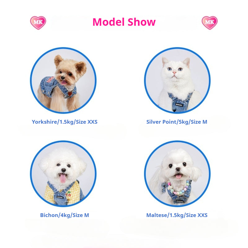 MookiPet® Blue Denim Vest for Dogs