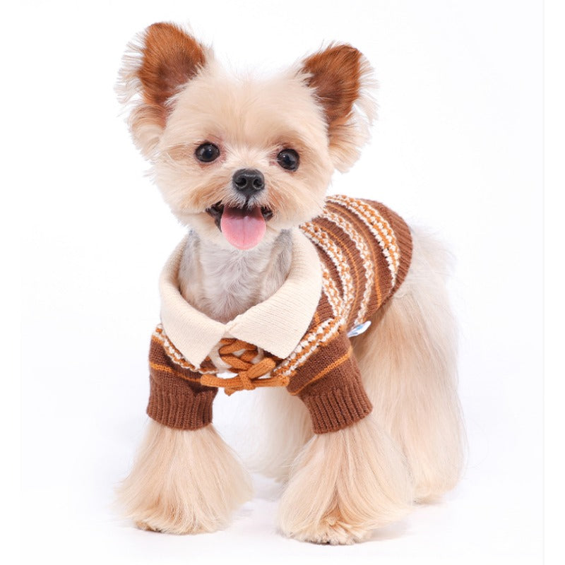 MookiPet® Retro Striped Sweater for Dogs