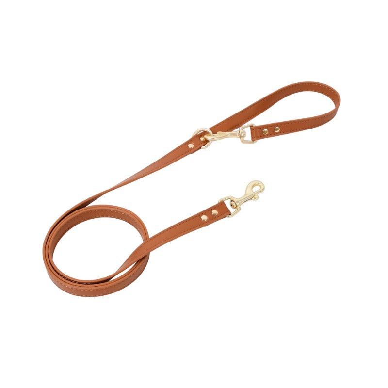 Minly® Leather Handwoven Pet Leash - KIKOPALS