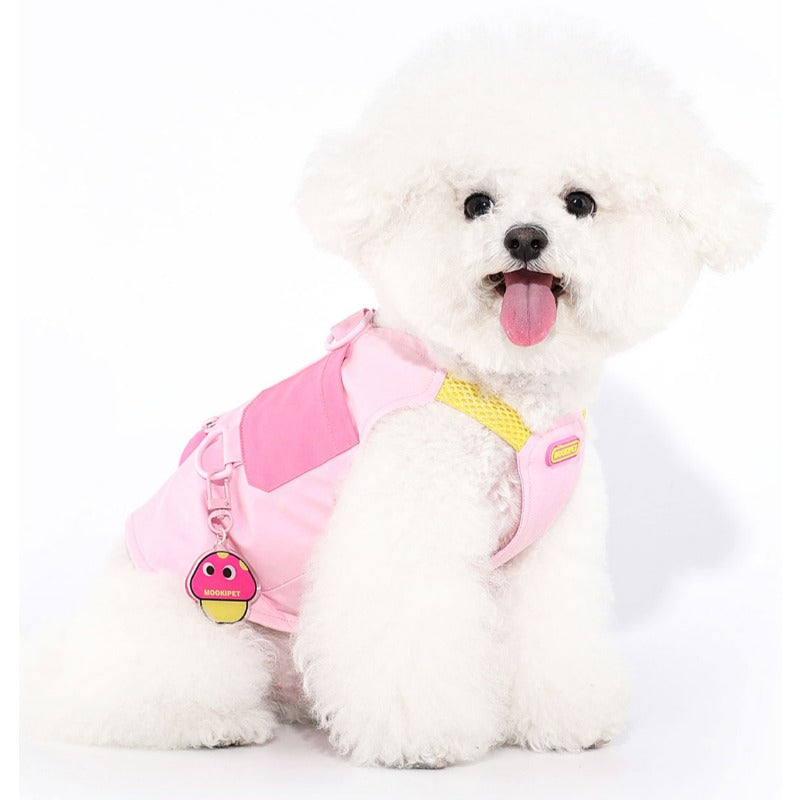 MookiPet® Mushroom Pendant Functional Vest - Pink for Dogs
