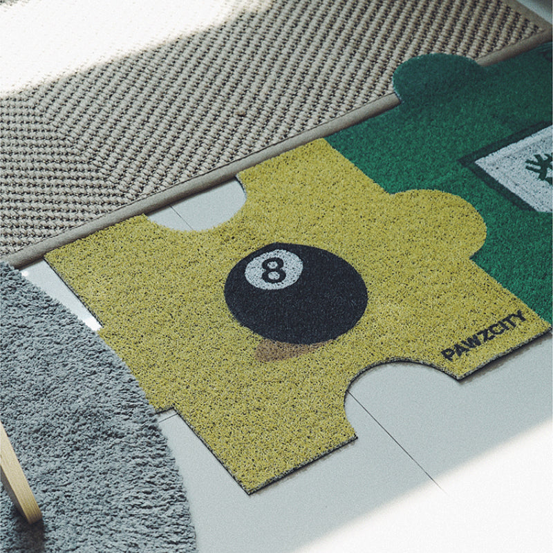 PAWZCITY® Cat Green PVC Puzzle Mat