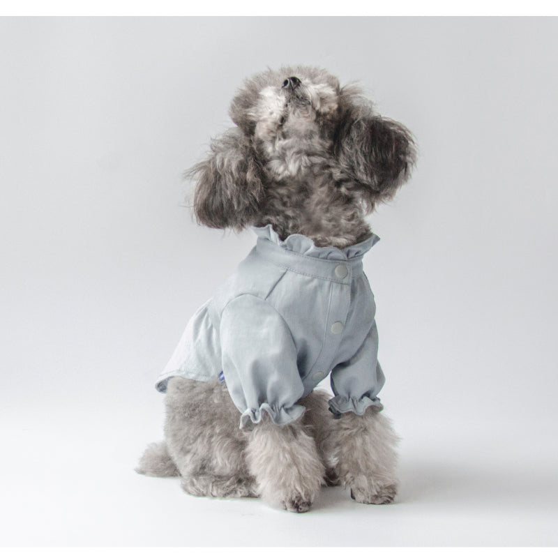 MARSHMALLOW® Vintage Ruffled Collar Shirt Dress for Dogs