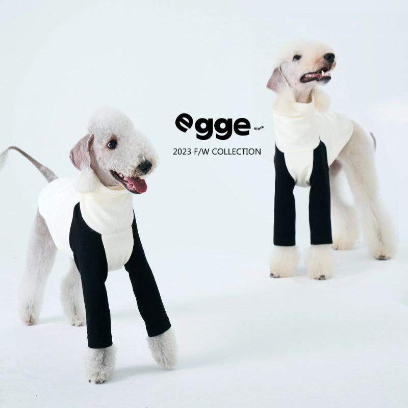 egge® Black & White Dog Hoodie for Medium Breeds