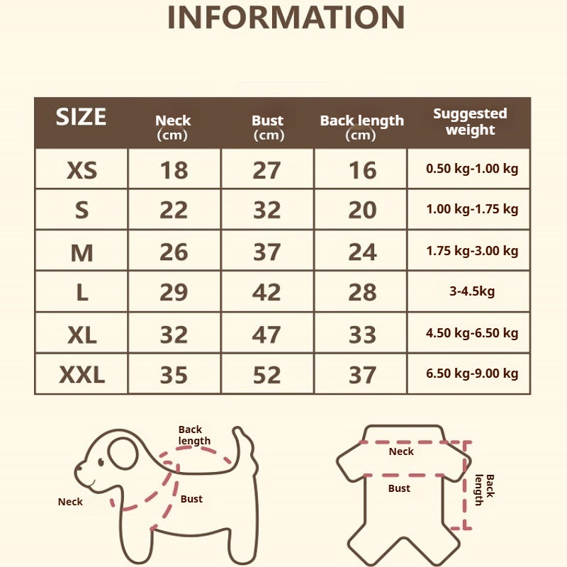 UPUPU® Padded Fleece Vest for Dogs & Cats