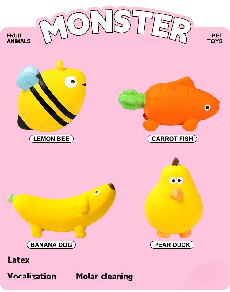 Qmonster® Rubber Squeaky Dog Toy - KIKOPALS