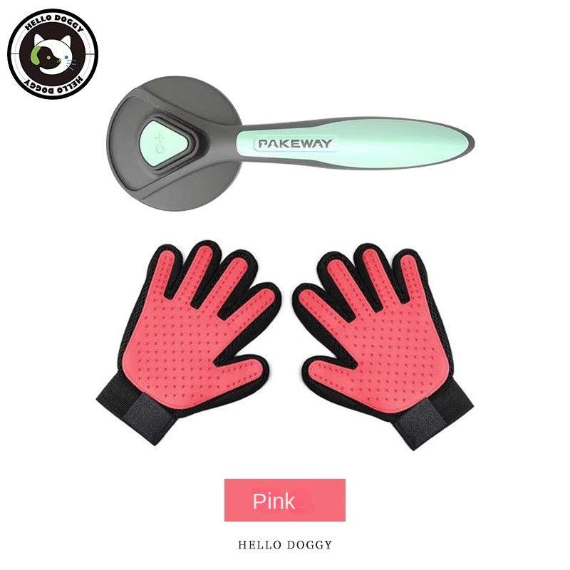 HELLODOGGY® Pet Cleaning Set with Gloves and Brush - KIKOPALS