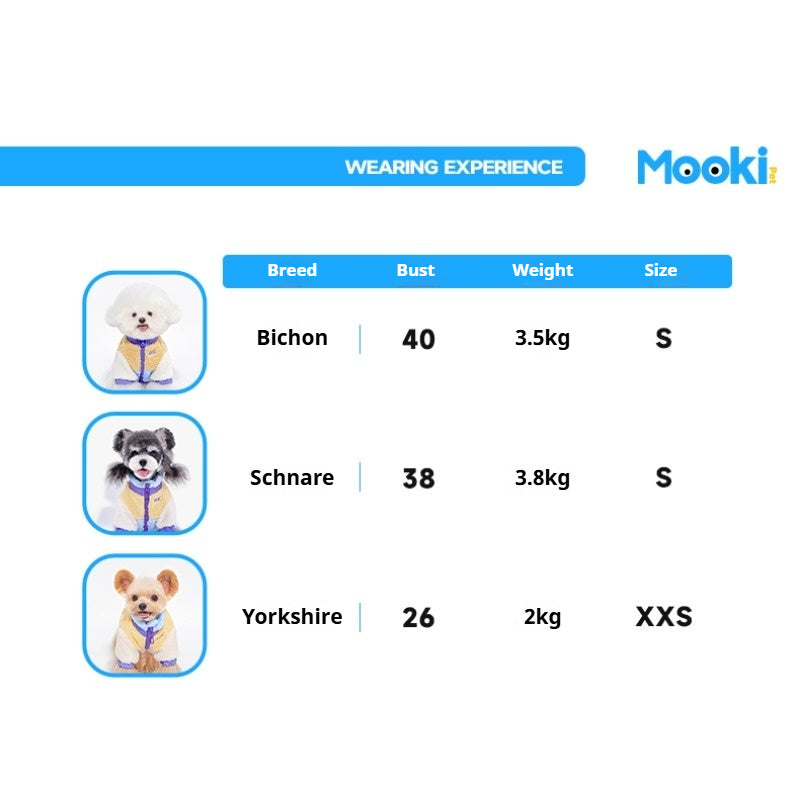 MookiPet® Color Block Lambswool Jacket for Dogs