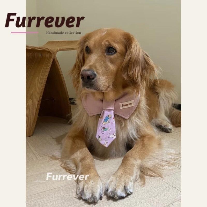 Furrever® Rubber Purple Pet Tie/ Bib - KIKOPALS