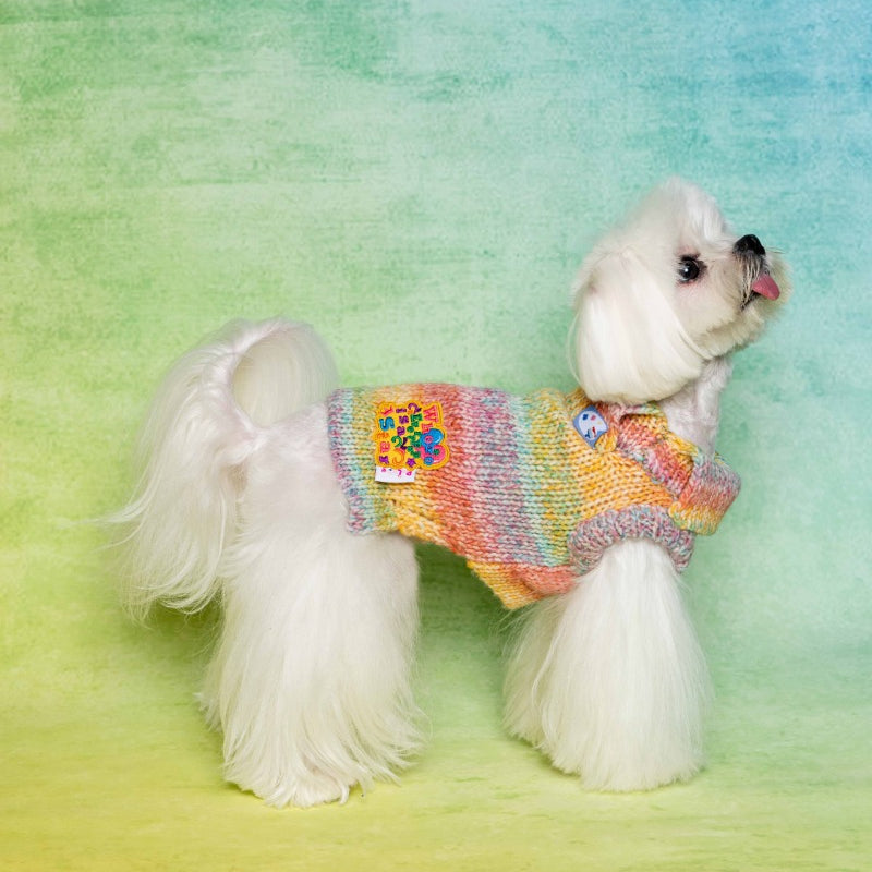 PalettePet® Rainbow Collar Knitwear for Dogs