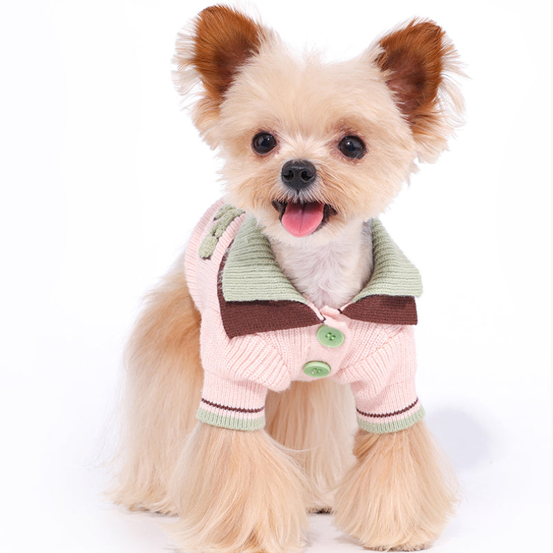 MookiPet® Tennis Sweetheart Polo Sweater for Dogs