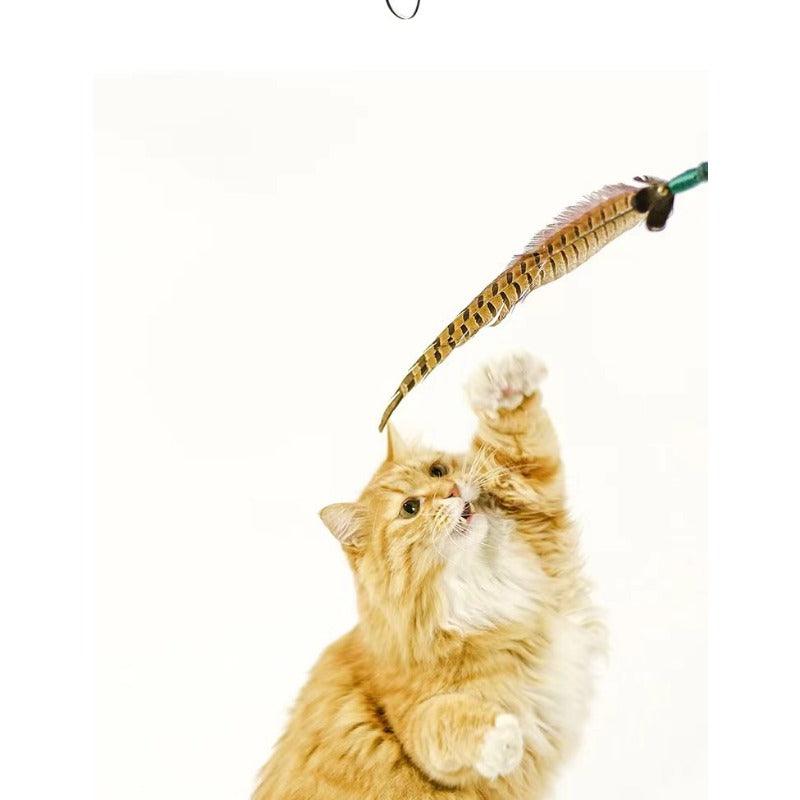 MEOWCARD® Feather Cat Teaser Wand (Set of 3) - KIKOPALS