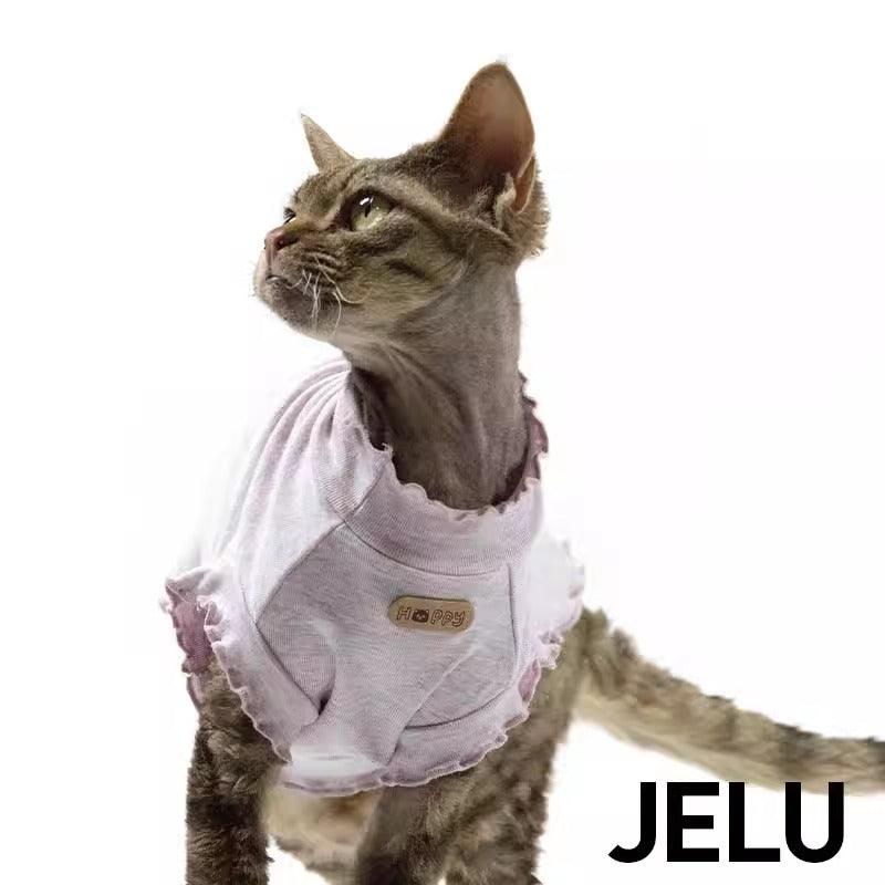 JELU® Ruffled Sleeve Cat Vest - KIKOPALS