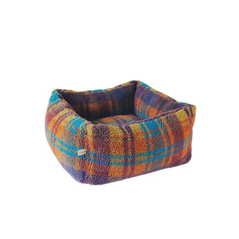 CatsCity® Colorful Lambswool Cat Bed - KIKOPALS